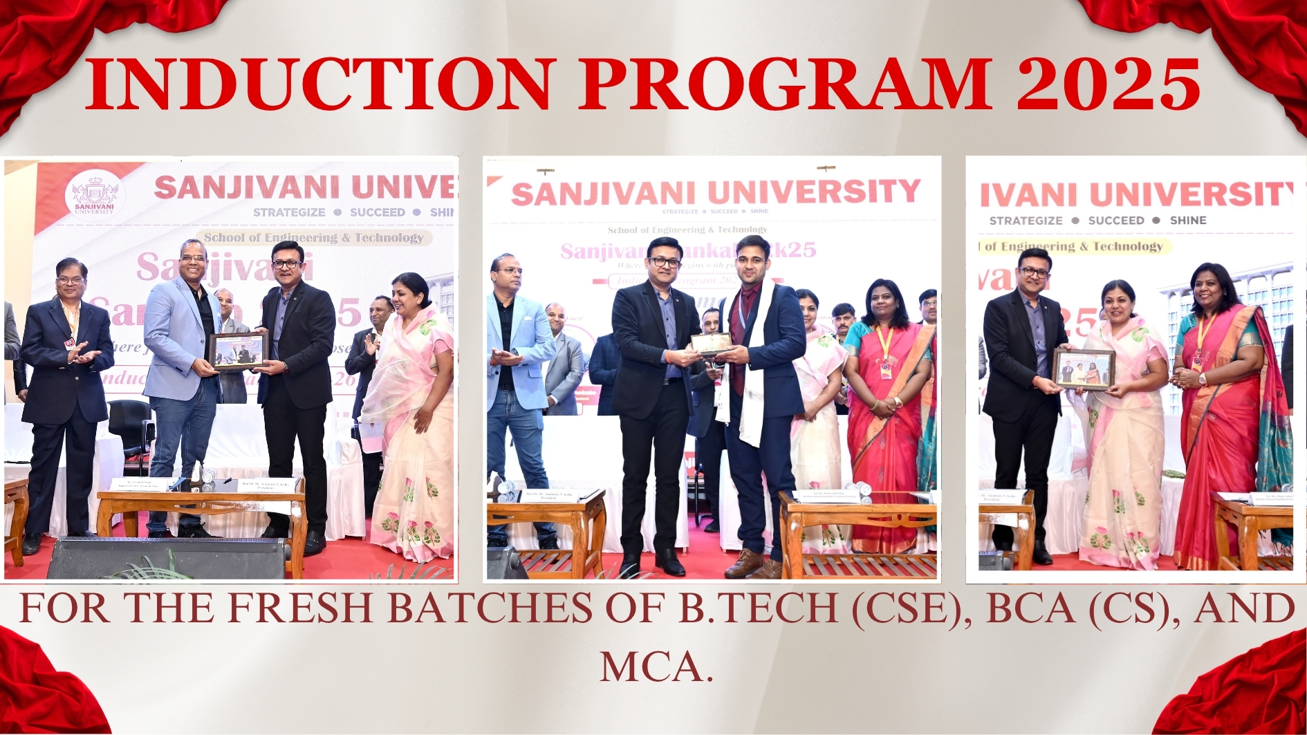 Sanjivani University welcomes the future tech leaders – Induction Program 2025